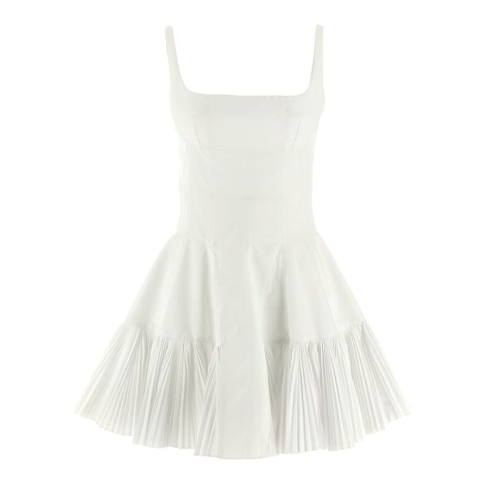 Giovanni Bedin White Poplin Short Women's Dress
